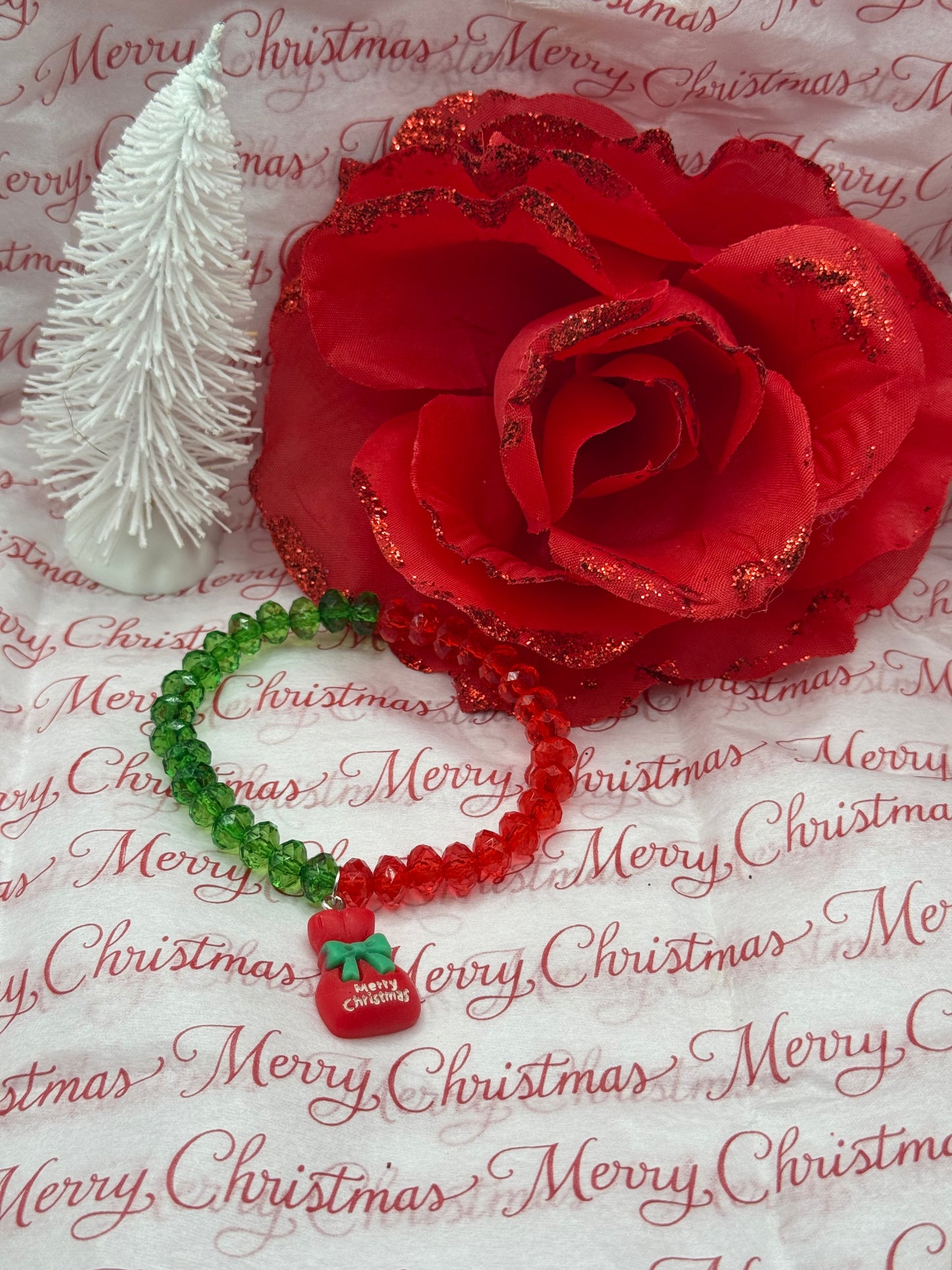 Christmas Bag charmed bracelet