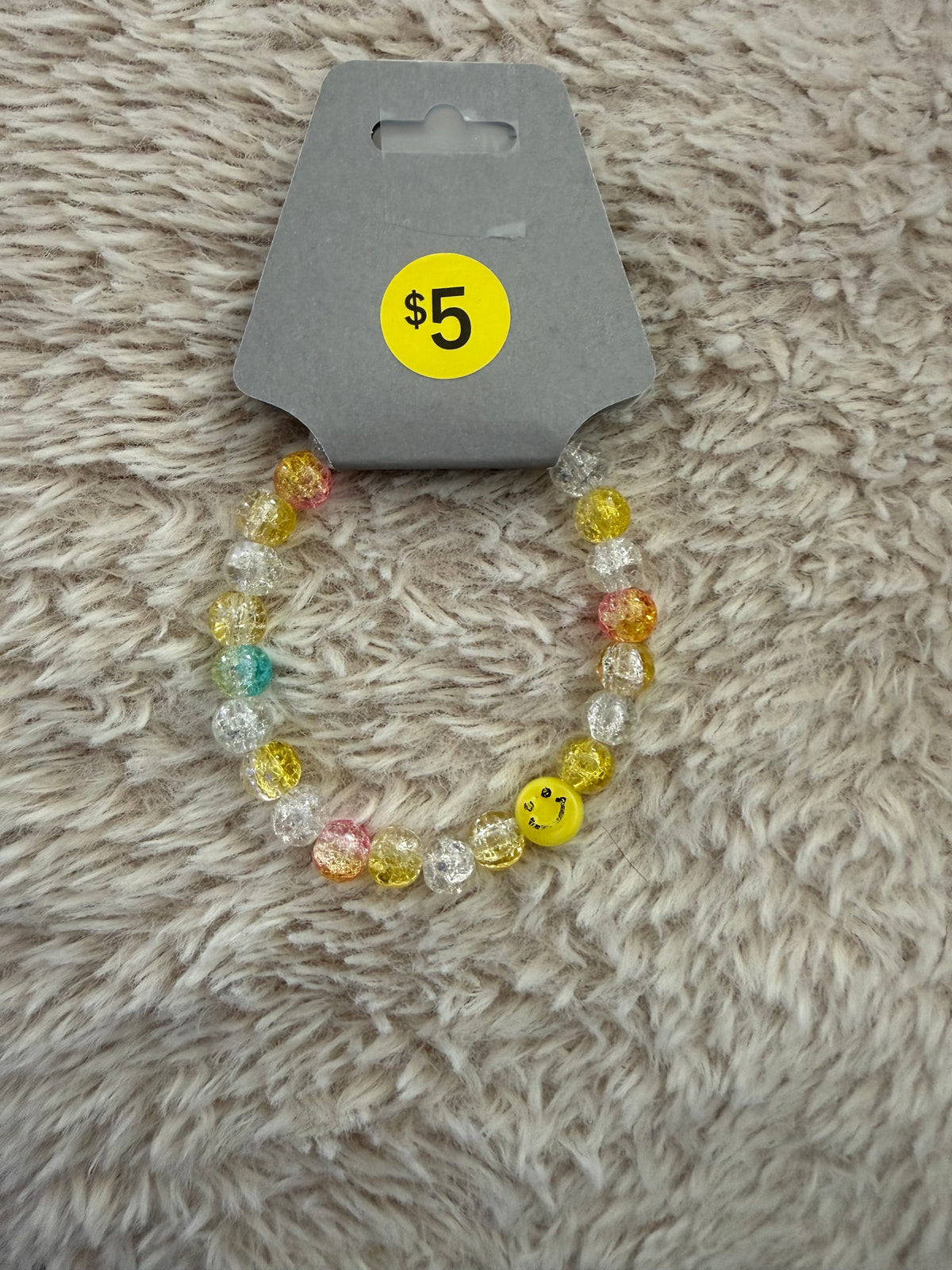 Colorful smiley face bracelet