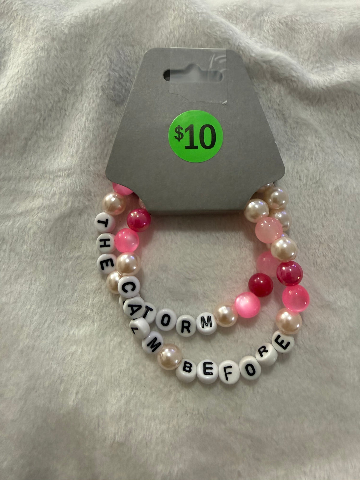 Quote theme bracelet
