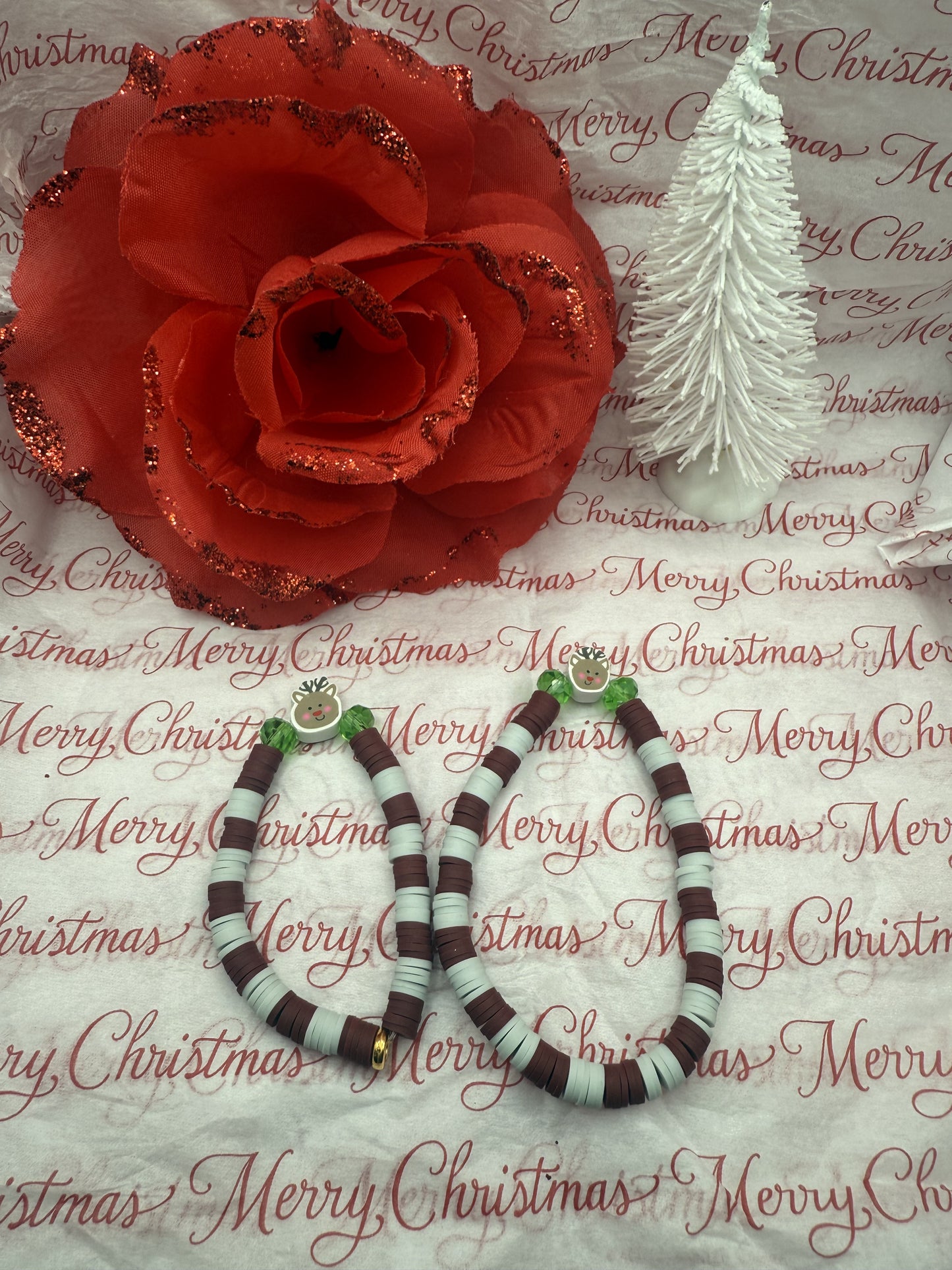 Mom and Child Reindeer bracelet set