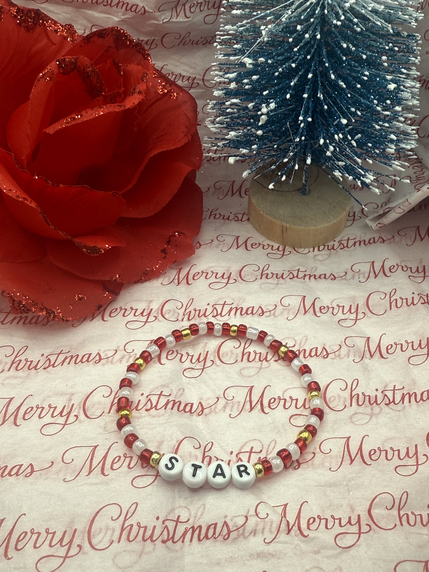 Red/gold Star bracelet