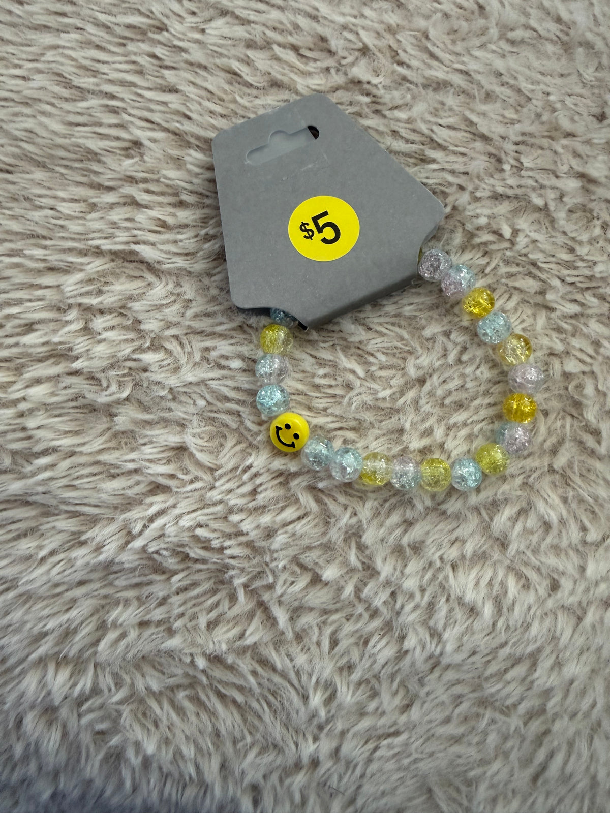 Yellow beaded bracelet