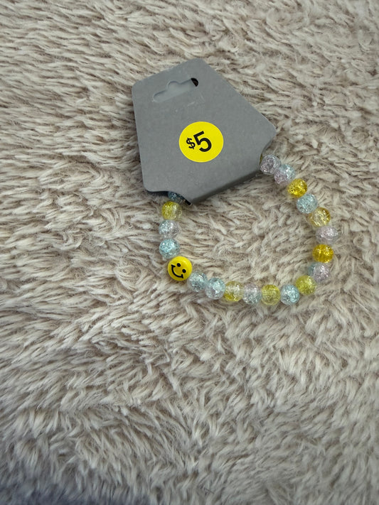 Yellow beaded bracelet