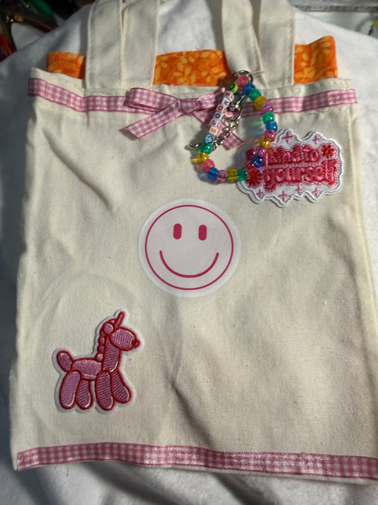 Pink be kind to yourself mini bag