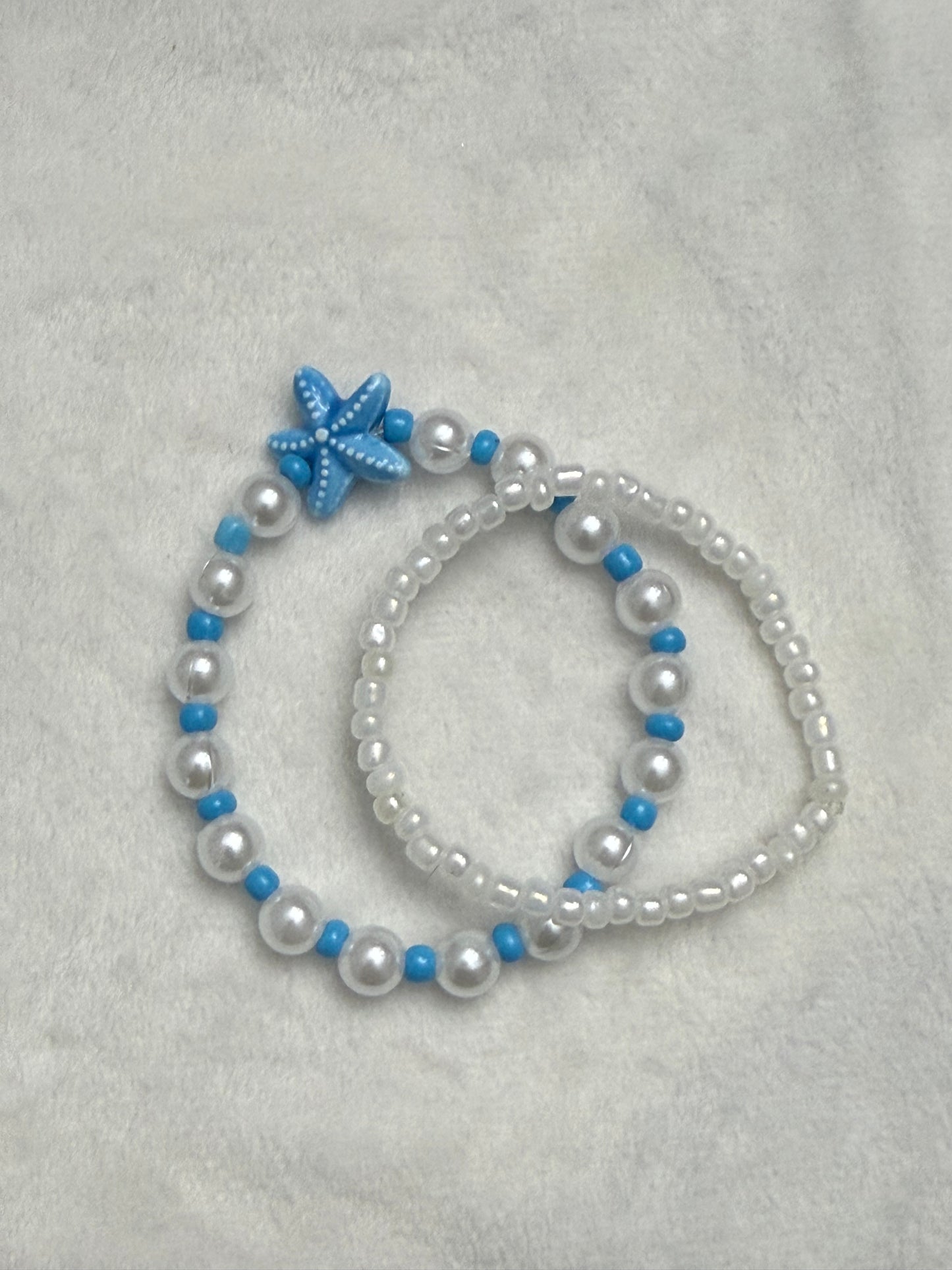 Starfish and pearls 2pc