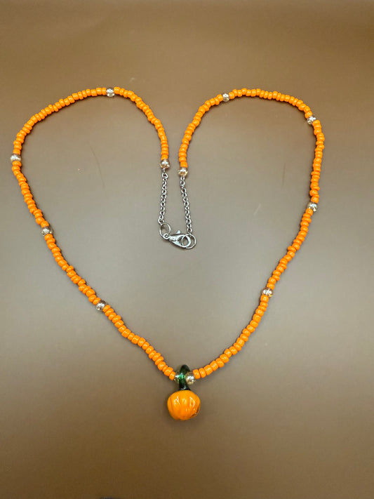 Pumpkin necklace