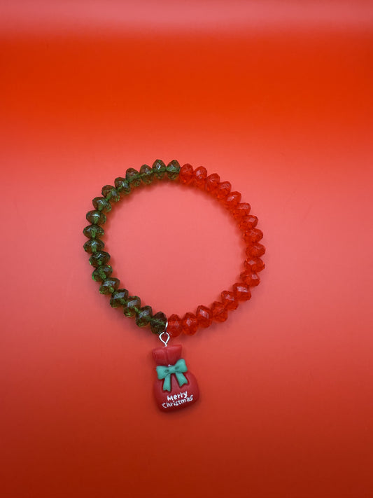 Christmas Bag charmed bracelet