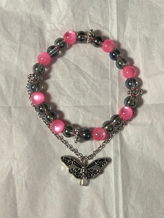 Butterfly charm bracelet