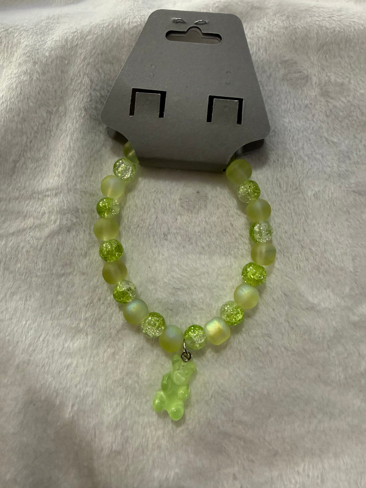 Green gummy bear bracelet