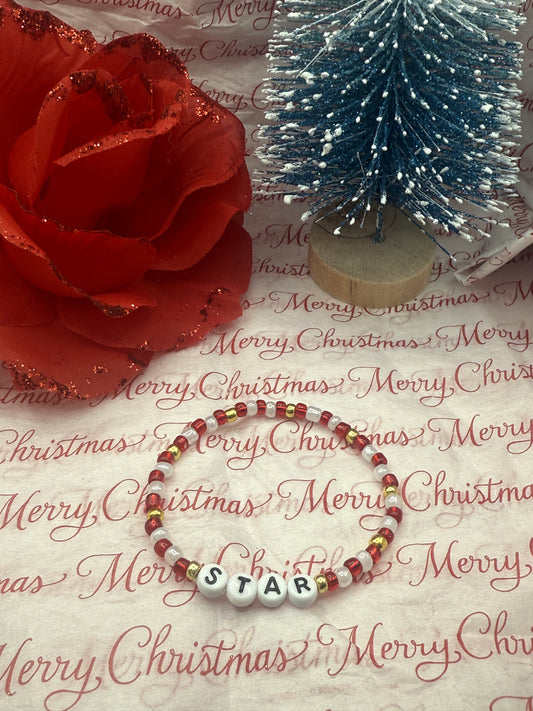 Red/gold Star bracelet
