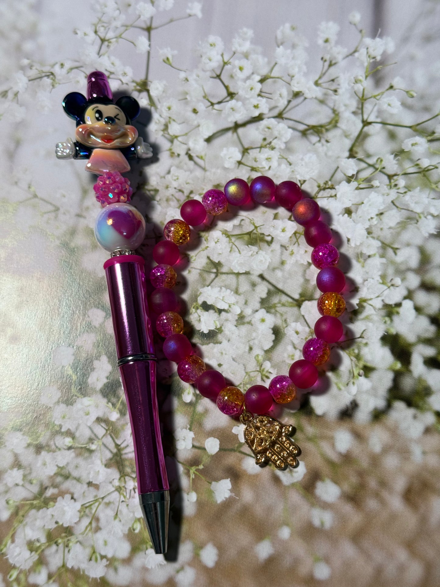 Beaded pen and Bracelet bundle 2